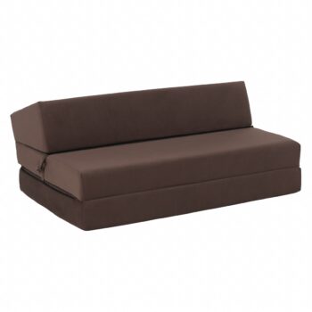 Skladacie kreslo/matrac VEDIS, hnedá