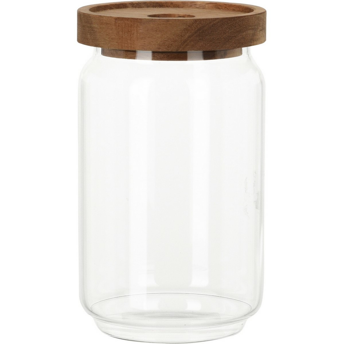 Sklenená dóza s akáciovým viečkom 700 ml, 0,7 l Sklenená dóza s akáciovým viečkom 700 ml, 0,7 l