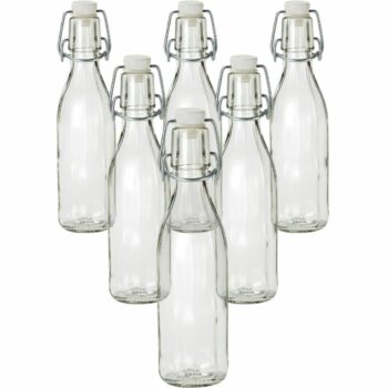 Skleněná fľaša s clip uzáverom, 0,5 l, 6 ks, 0,5 l