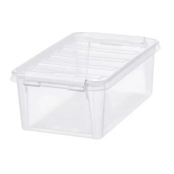 SmartStore Úložný box s bielymi klipmi Classic, 3,6 l, 3,6 l