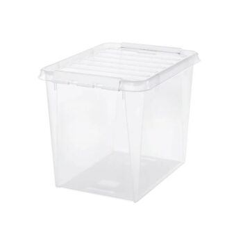 SmartStore Úložný box s bielymi klipmi Classic, 52 l, 52 l