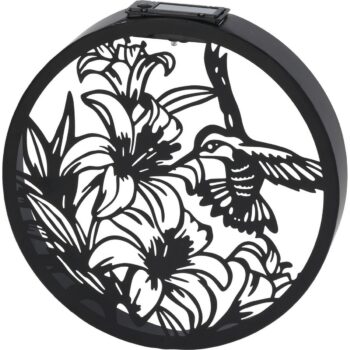 Solárna nástenná dekorácia Kolibrík 25 x 5 cm