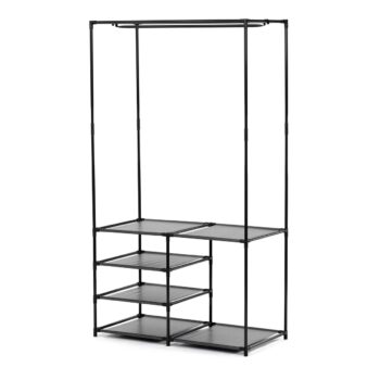 Stojan na oblečenie GD-172 BK, kov, čierna