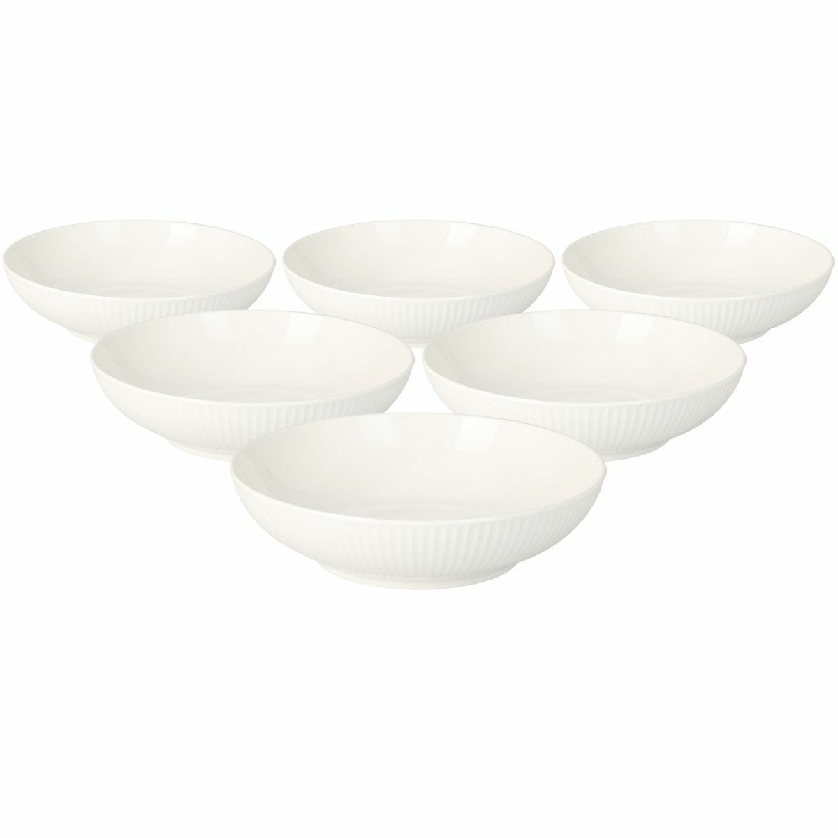 Súprava 6 porcelánových hlbokých tanierov Linie 20 cm Súprava 6 porcelánových hlbokých tanierov Linie 20 cm