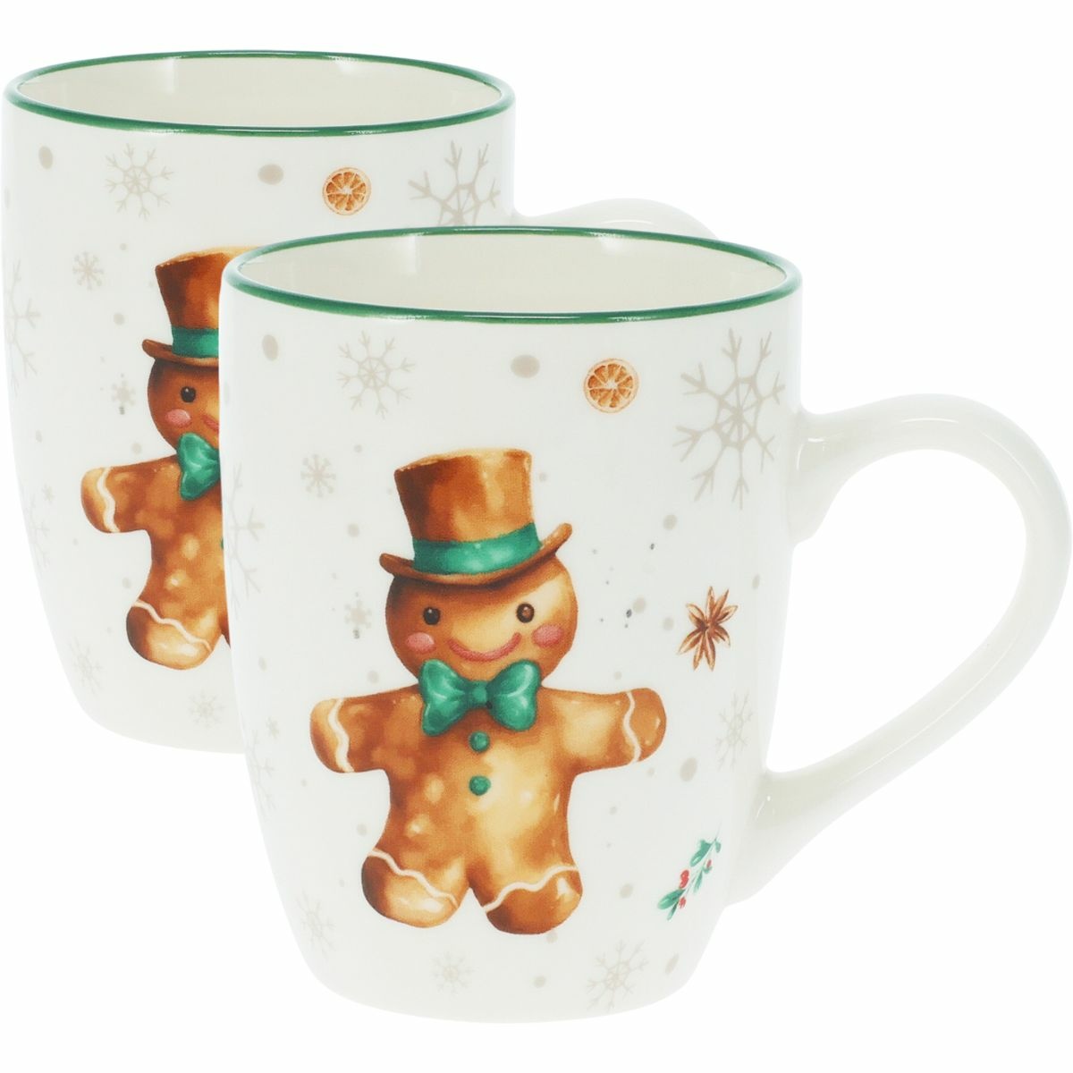 Súpravava 2 porcelánových hrnčekov Gingerbread 320 ml Súpravava 2 porcelánových hrnčekov Gingerbread 320 ml