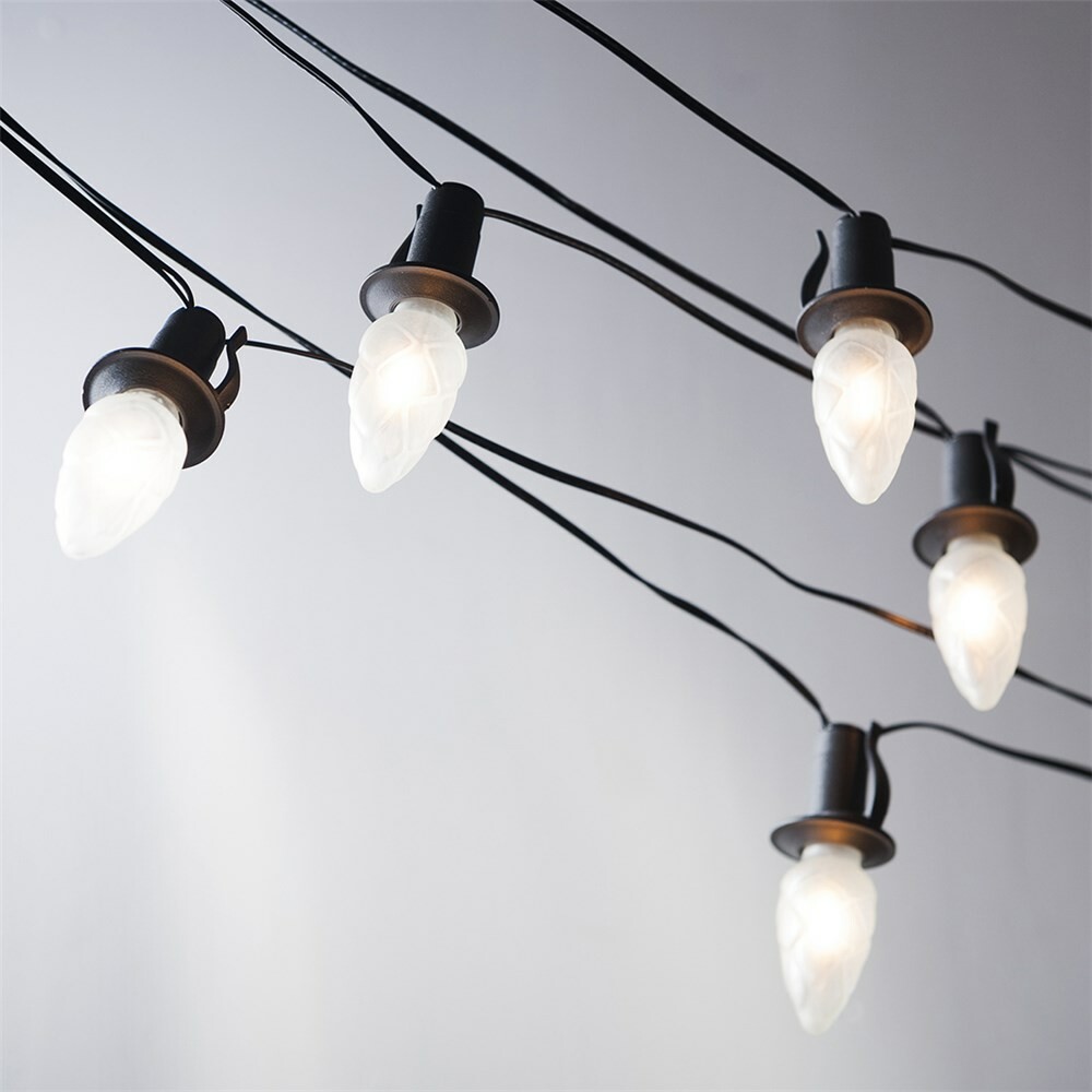 Svetelná reťaz Šiška, 20 LED žiaroviek Filament, čierny kábel, predĺženie Svetelná reťaz Šiška, 20 LED žiaroviek Filament, čierny kábel, predĺženie