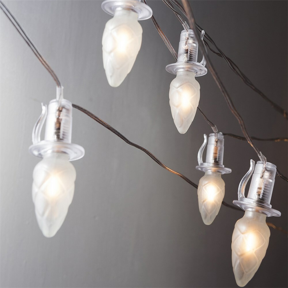 Svetelná reťaz Šiška, 20 LED žiaroviek Filament, číry kábel, predĺženie Svetelná reťaz Šiška, 20 LED žiaroviek Filament, číry kábel, predĺženie