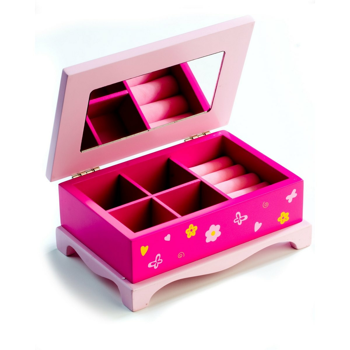 Teddies Drevená šperkovnica Princess, 17 x 7 x 11,5 cm Teddies Drevená šperkovnica Princess, 17 x 7 x 11,5 cm