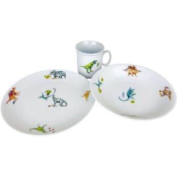 Thun 3-dielna detská jedálenská súprava Dinosaury