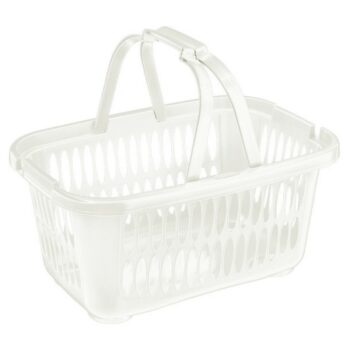 Tontarelli Kôš na čistú bielizeň COVER LINE s rukoväťou 19,4 l, biela