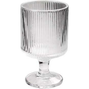 Toro Sklenený pohár na podstavci 250 ml, 6,8 x 6,8x 11 cm