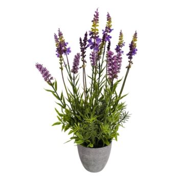 Umelá Levanduľa v kvetináči, 43 cm