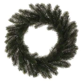 Umelý smrekový veniec zelený, 43 cm