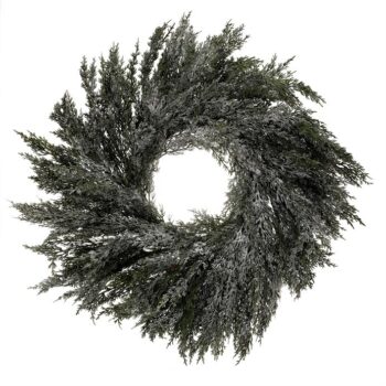 Umelý veniec z Tuje, pr. 70 cm, srienistý