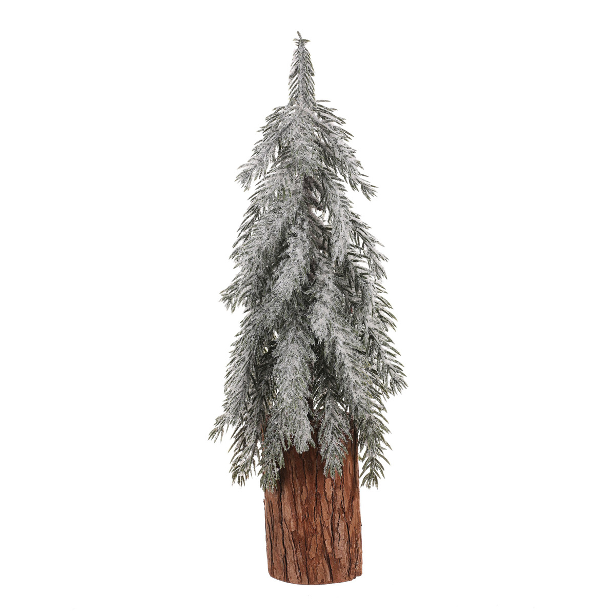 Vianočná dekorácia Smrek na kláte zasnežený, 44 cm, 44 cm Vianočná dekorácia Smrek na kláte zasnežený, 44 cm, 44 cm