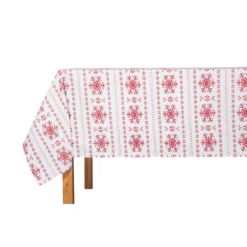 Vianočný obrus Red Snowflakes, 130 x 180 cm