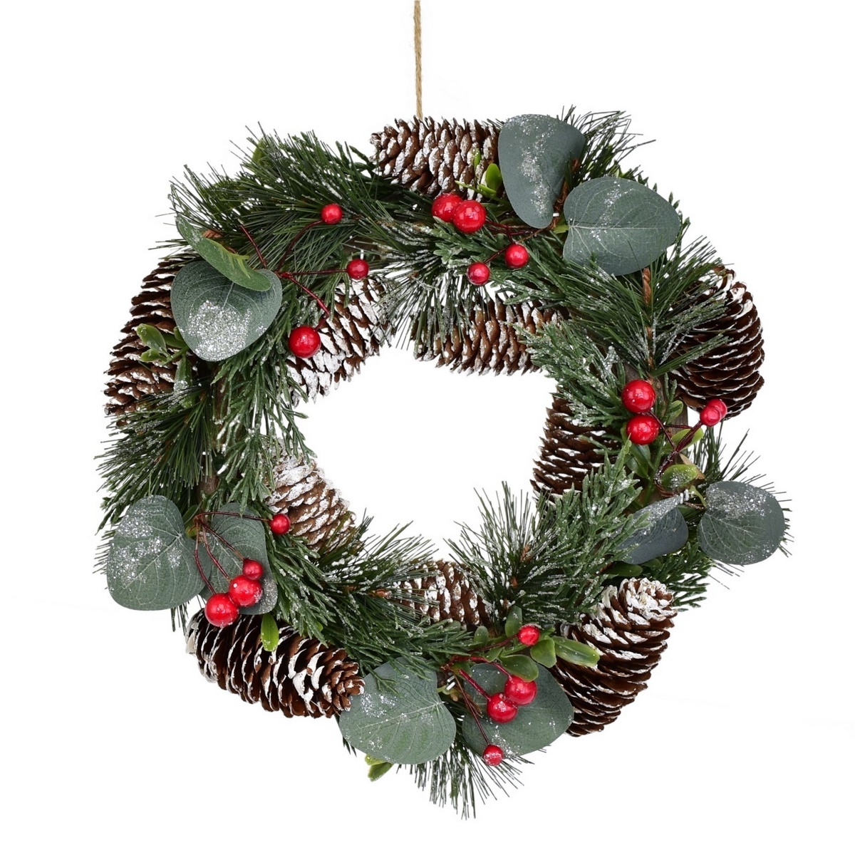 Vianočný zdobený veniec Milano, 28 cm Vianočný zdobený veniec Milano, 28 cm