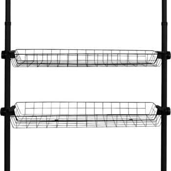 Wenko Set 2 drôtených košov Herkules, čierna