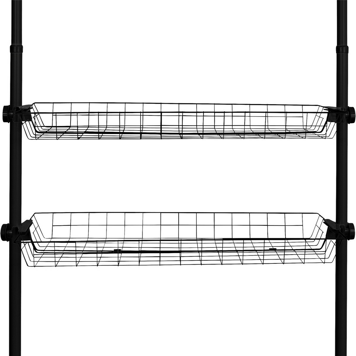 Wenko Set 2 drôtených košov Herkules, čierna Wenko Set 2 drôtených košov Herkules, čierna