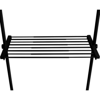 Wenko Teleskopická drôtená polica Hercules, 73–120 cm, čierna