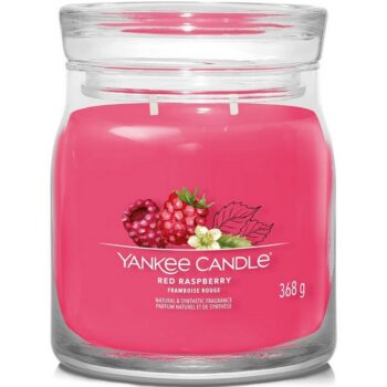 Yankee Candle Vonná sviečka stredná Signature Red Raspberry, 368 g, M