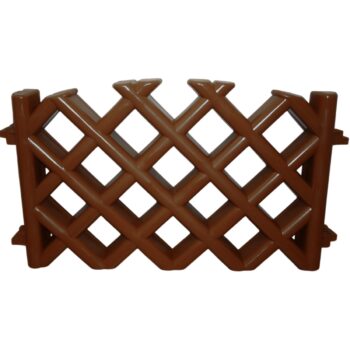 Záhradný plôtik mreža hnedá