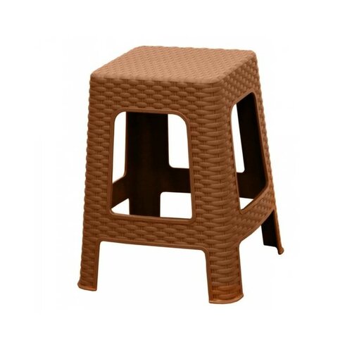 Záhradný stohovateľný taburet Ratan, 45 x 35,5 x 35,5 cm, okrová Záhradný stohovateľný taburet Ratan, 45 x 35,5 x 35,5 cm, okrová