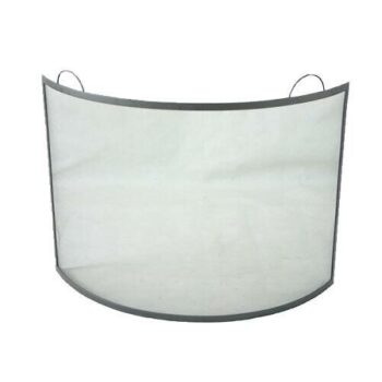 Zástena krbová 66 x 66 cm, oceľ, čierna