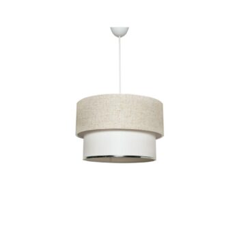 Závesný luster TM121 krémová, biela