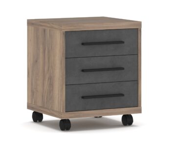 ALFA malá komoda so zásuvkami, dub tabaco-matera