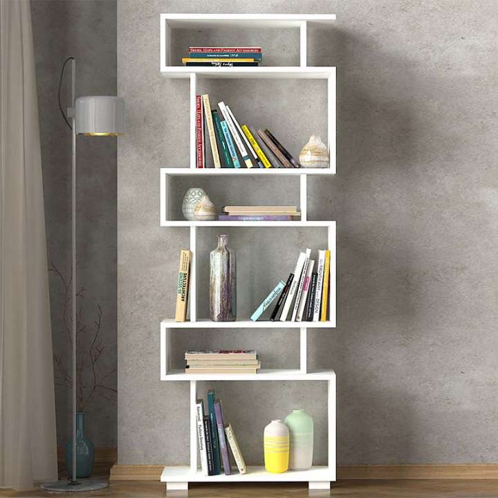 ALOK škandinávska knižnica, biela ALOK škandinávska knižnica, biela