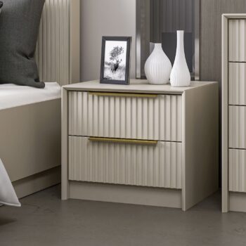 AQUA šuplíkový nočný stolík, kameň