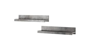 ASIA 01 závesné police 2ks, schiefer