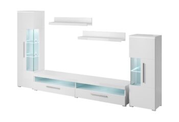 ASIA 09 obývacia stena I, biely lesk