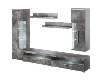 ASIA 10 obývacia stena II, schiefer