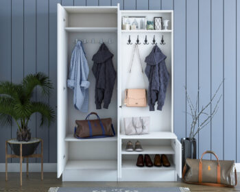 AURORA predsieňová stena, biela