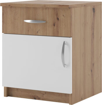 BEKIM sada nočných stolíkov, dub Artisan/biela