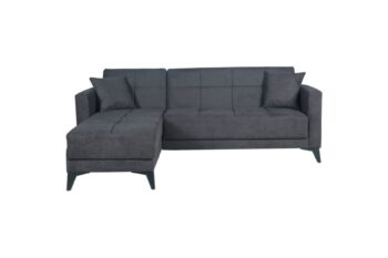 BERRY rozkladacia rohová sedačka, antracit