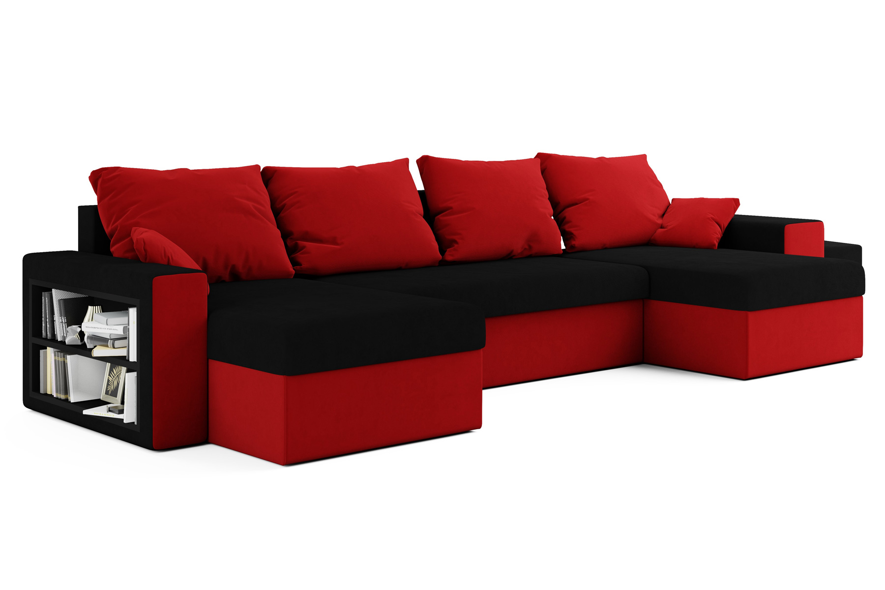 BOSTONIA účková sedačka s taburetkami a poličkou M15+22 BOSTONIA účková sedačka s taburetkami a poličkou M15+22