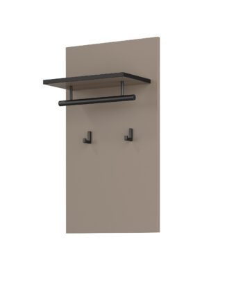 BRENDON vešiakový panel, congo / čierna