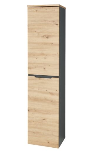 BURGON 05 kancelárska skriňa, dub Artisan / grafit