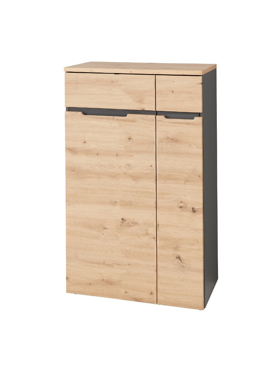 BURGON 10 kancelárska komoda, dub Artisan / grafit BURGON 10 kancelárska komoda, dub Artisan / grafit