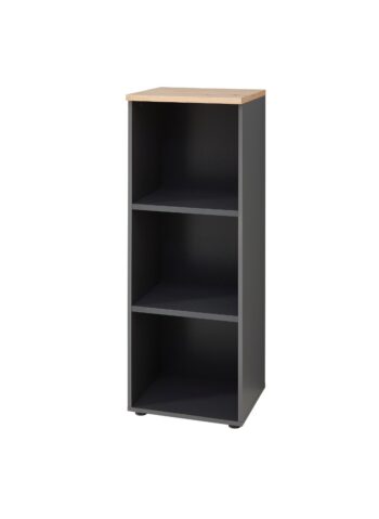 BURGON 14 kancelársky regál, dub Artisan / grafit