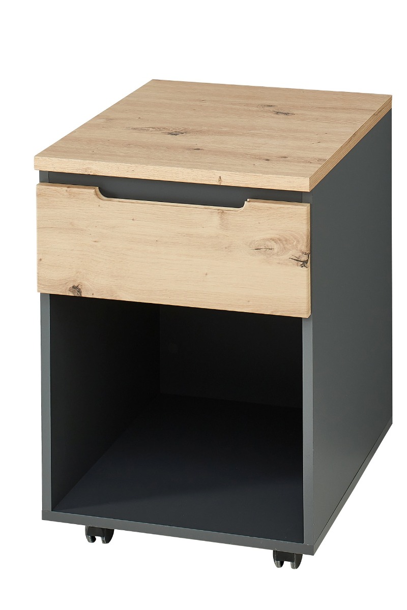 BURGON 16 skrinka ku stolu, dub Artisan / grafit BURGON 16 skrinka ku stolu, dub Artisan / grafit