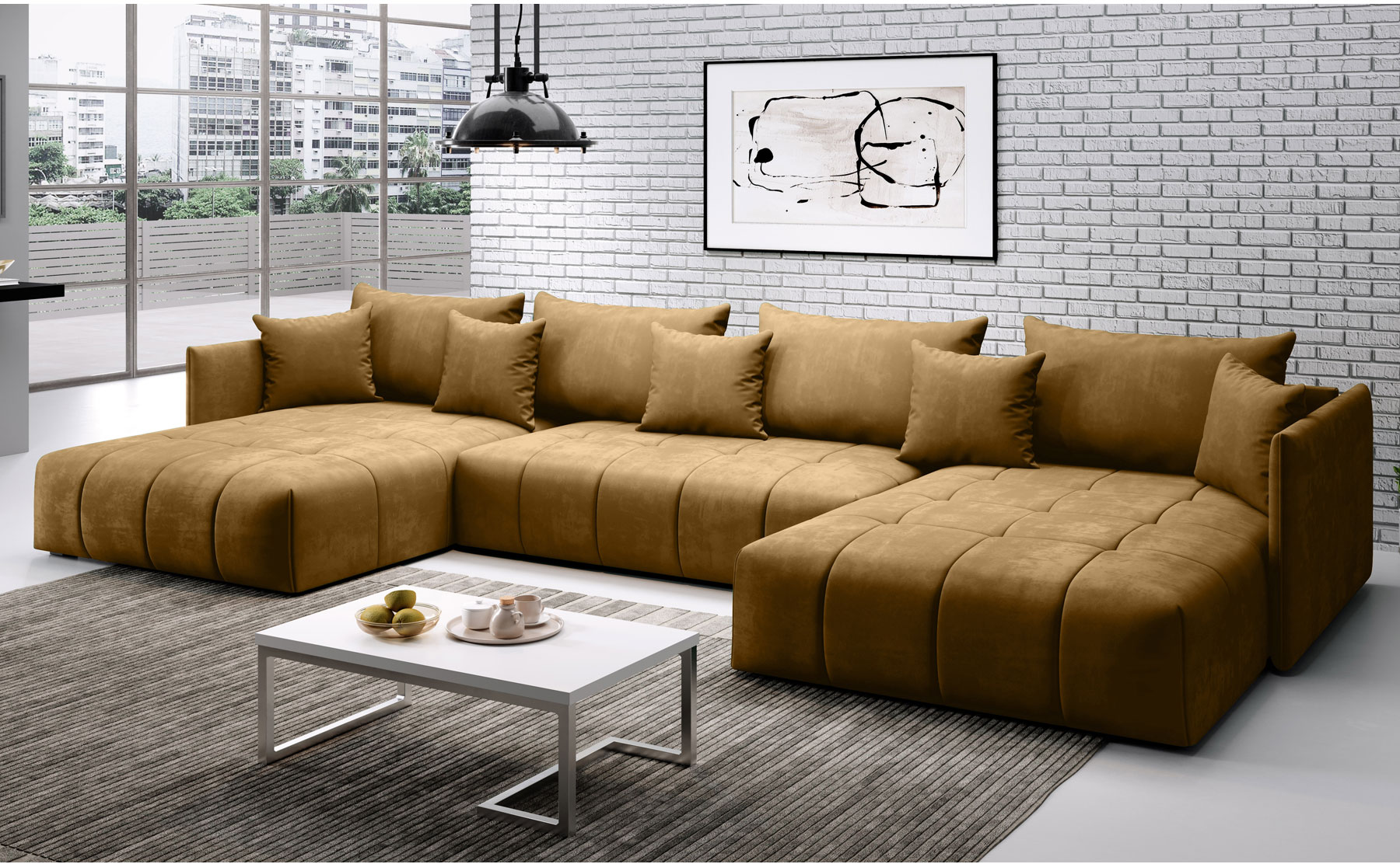 CANDAS U rozkladacia sedačka, Monolith 48 CANDAS U rozkladacia sedačka, Monolith 48