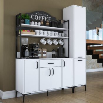 CAPTAIN multifunkčná policová skriňa, biela