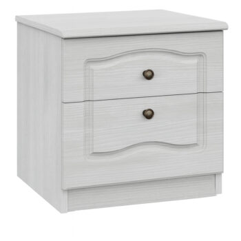 CATHERINE nočný stolík, ľadový dub/biela