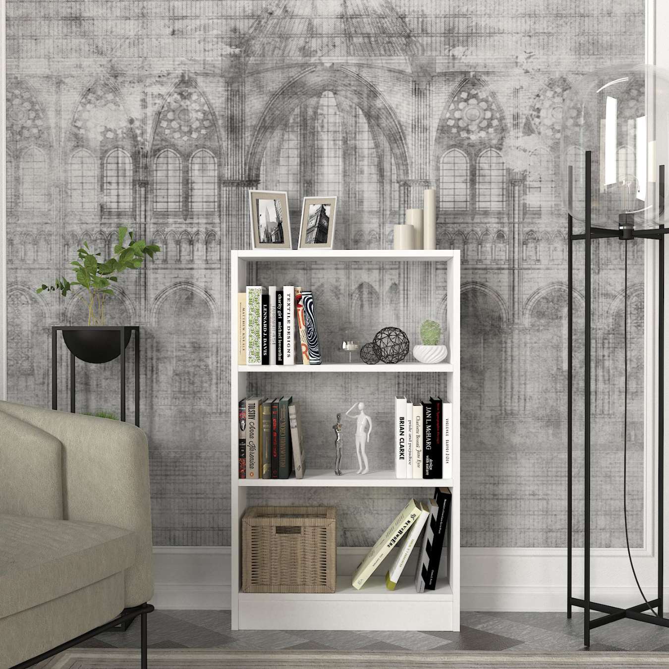 CELTA policový regál, biela CELTA policový regál, biela