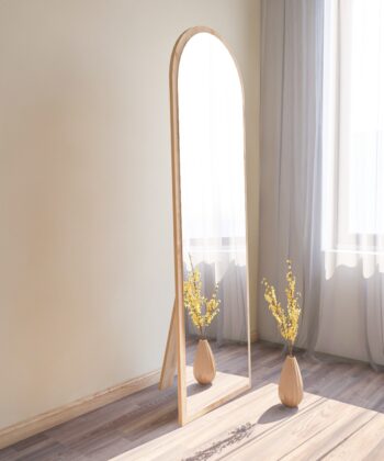 CLYDE vysoké zrkadlo, prírodné