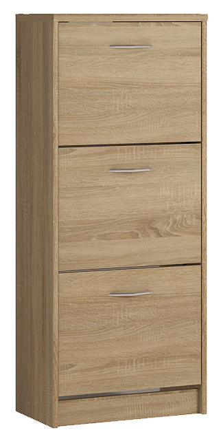 CONTO skrinka na topánky 3K, dub sonoma